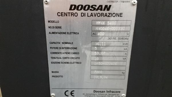 1#1960 Centro di lavoro verticale Doosan Mynx 5400 in vendita - foto 2
