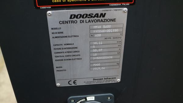 1#1960 Centro di lavoro verticale Doosan Mynx 5400 in vendita - foto 22