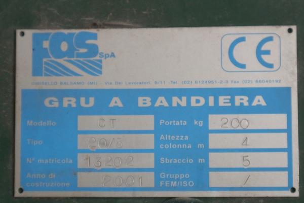 9#2002 Gru a bandiera Kito saldatrice Inverter Telwin e altro in vendita - foto 2