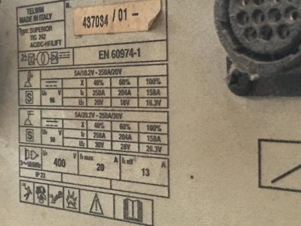 9#2002 Gru a bandiera Kito saldatrice Inverter Telwin e altro in vendita - foto 37