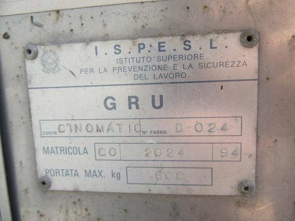 23#2226 Gru Cinomatic in vendita - foto 8