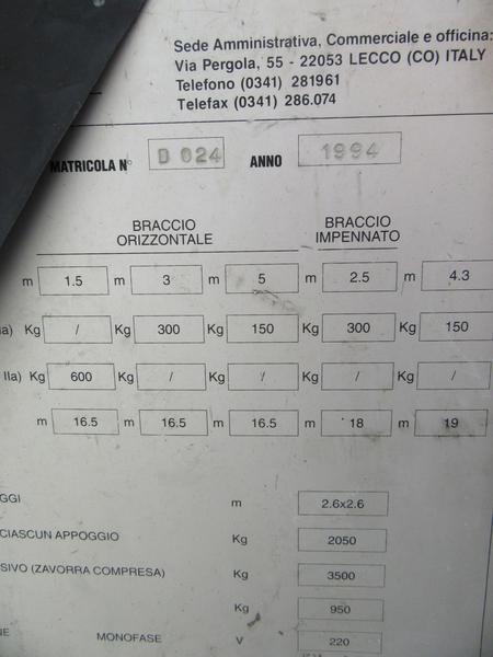 23#2226 Gru Cinomatic in vendita - foto 9