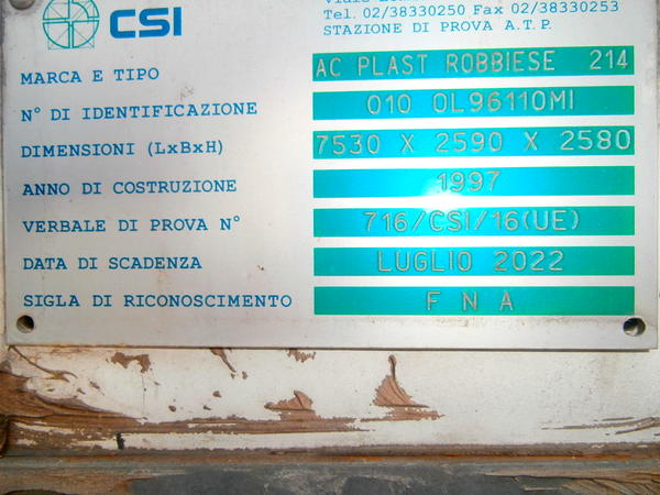 19#2270 Autocarro Scania 94 con furgone isotermico in vendita - foto 7