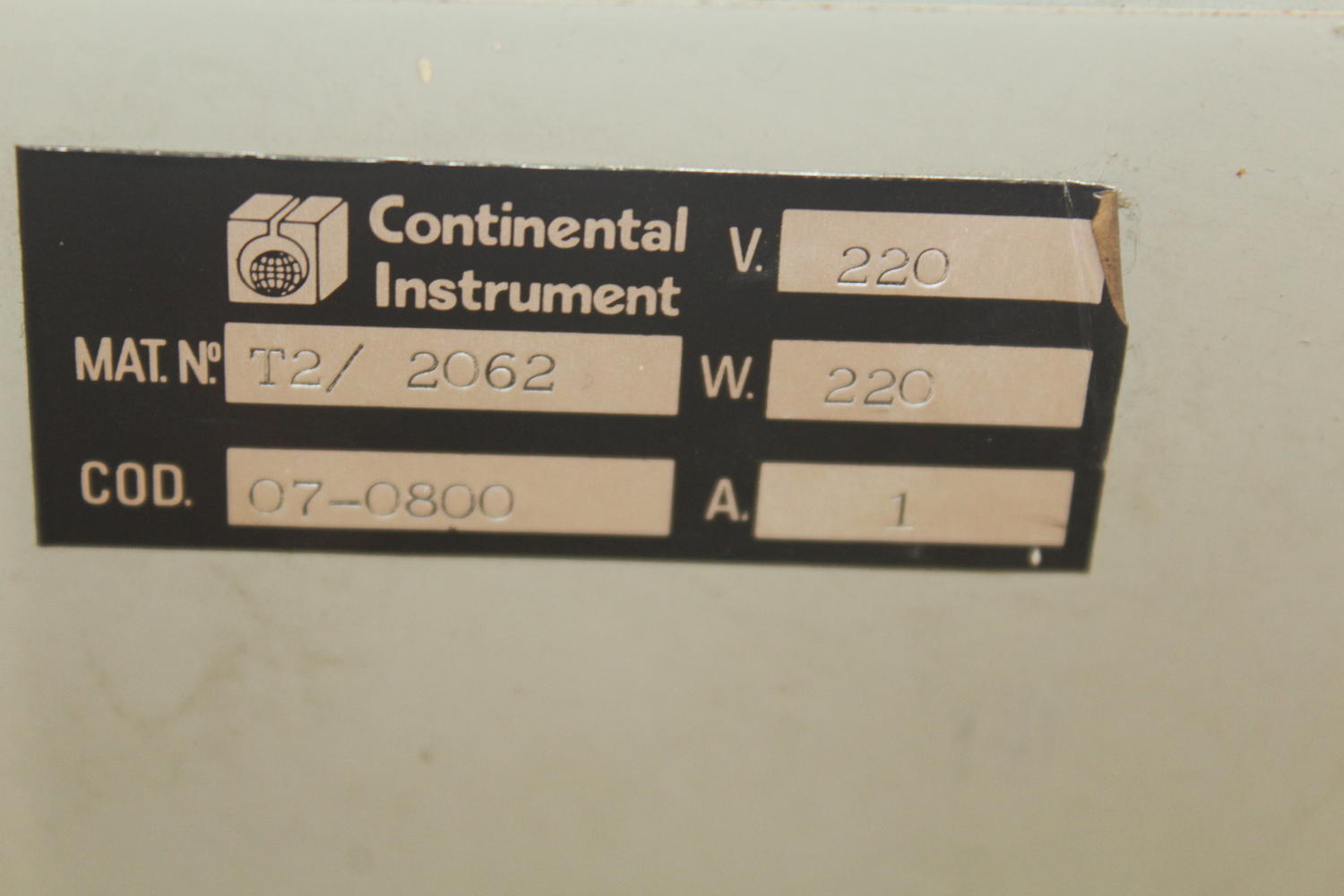 Lot Continental Instrument heat block