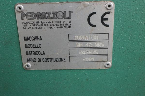 25#2346 Curvatubi Pedrazzoli Bend Master 42 MRV  in vendita - foto 8