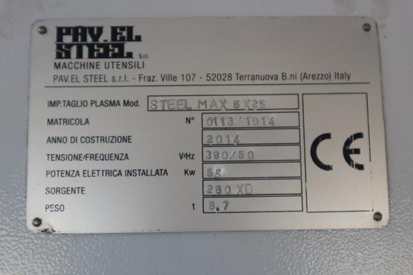 28#2376 Macchina per taglio al plasma Pav.El Steel Max 6.25 in vendita - foto 2