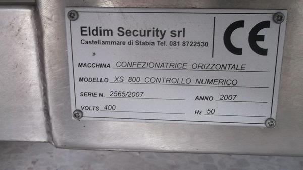 7#2412 Confezionatrice orizzontale Eldim Security XS 800 in vendita - foto 4