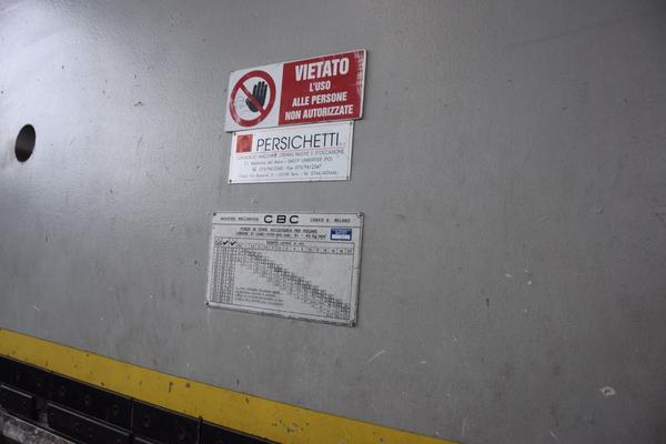 7#2413 Pressopiegatrice Cbc  in vendita - foto 3