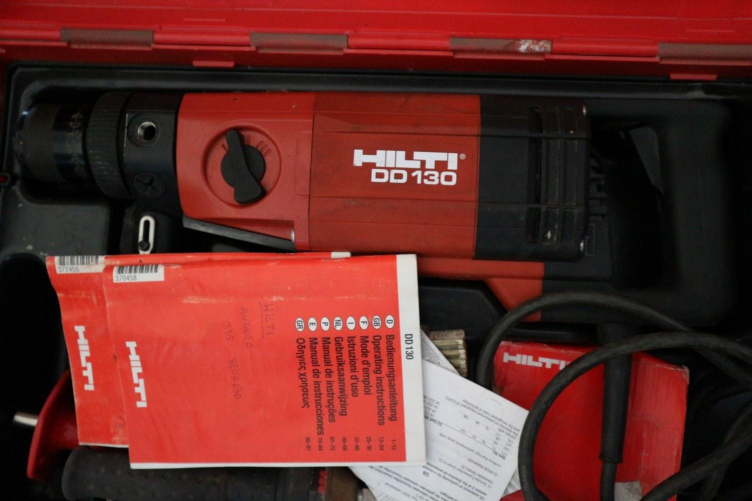 Lot Hilti DD130 core drilling