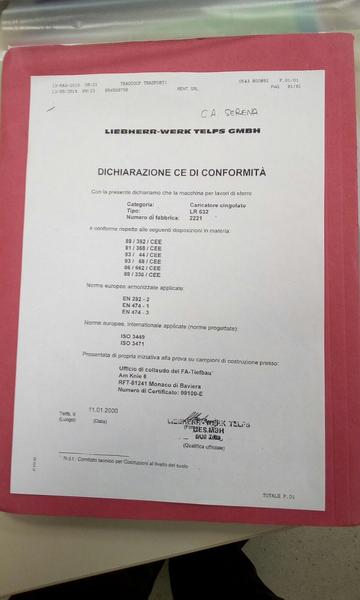 26#2431 Minipala Caricatrice Liebherr Werk LR 632                    in vendita - foto 16