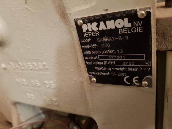 14#24420  Telaio Picanol Gamma X 8 R in vendita - foto 51