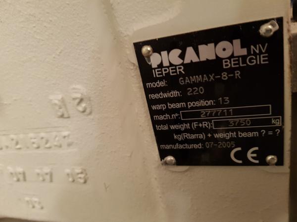 15#24420  Telaio Picanol Gamma X 8 R in vendita - foto 2