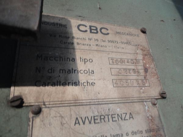 10#2504 Pressopiegatrice Cbc Industrie Meccaniche in vendita - foto 2