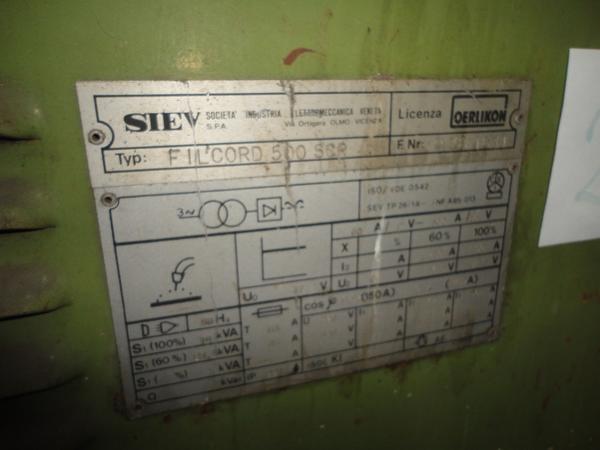 7#2504 Stazione di saldatura per travi Siev in vendita - foto 22