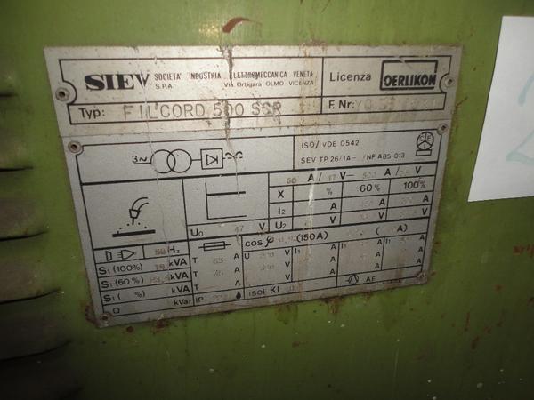 7#2504 Stazione di saldatura per travi Siev in vendita - foto 23
