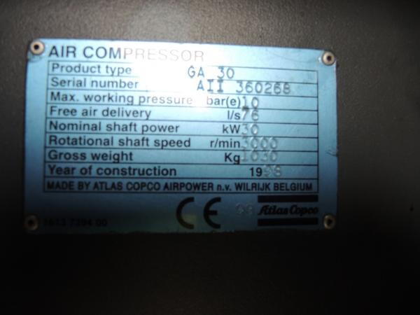 101#2536 Box insonorizzato e compressore Atlas Copco in vendita - foto 7