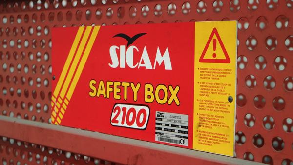 6#2540 Gabbie di protezione per gonfiaggio pneumatici Sicam Safety Box in vendita - foto 7