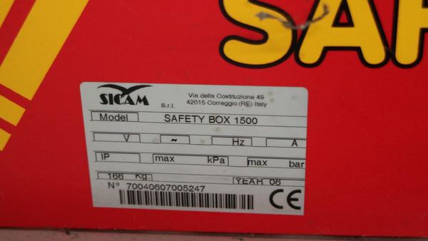 6#2540 Gabbie di protezione per gonfiaggio pneumatici Sicam Safety Box in vendita - foto 24