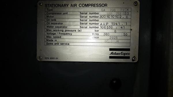 2#26180 Compressore Atlas Copco in vendita - foto 4