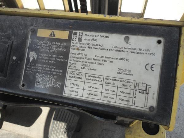 1#2756 Carrello elevatore Hyster in vendita - foto 5