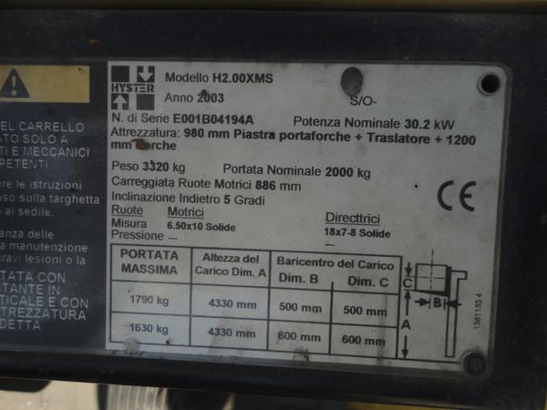1#2756 Carrello elevatore Hyster in vendita - foto 18