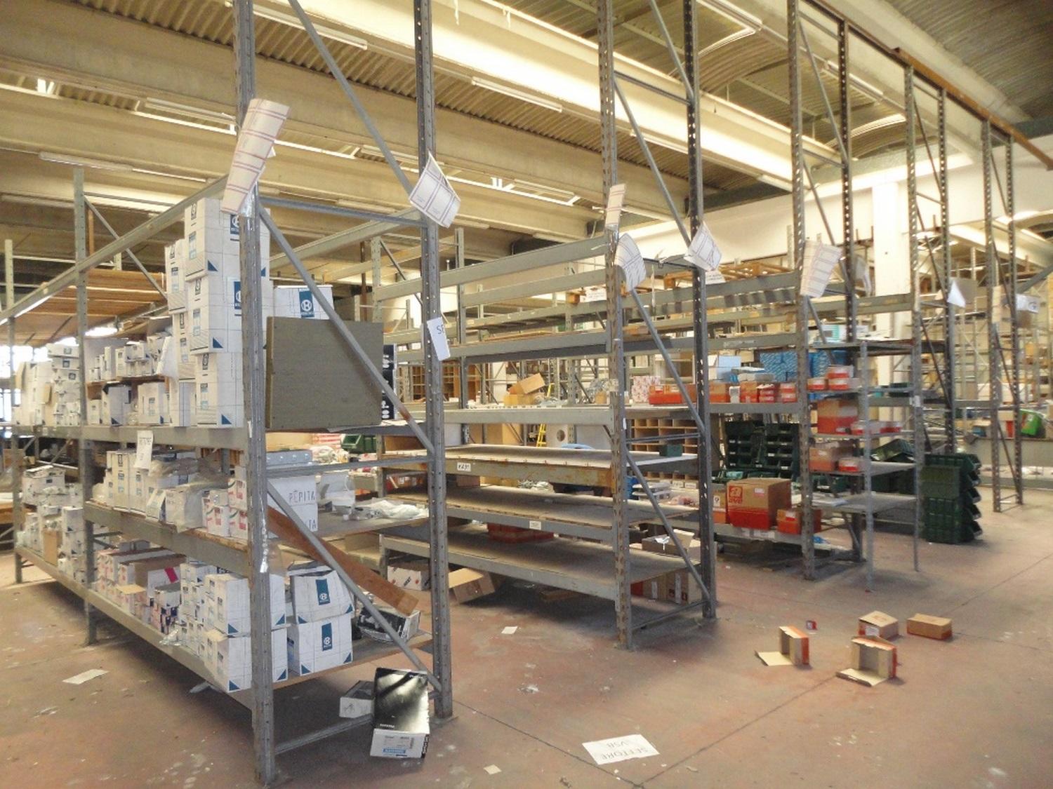 Lot Industrial shelving