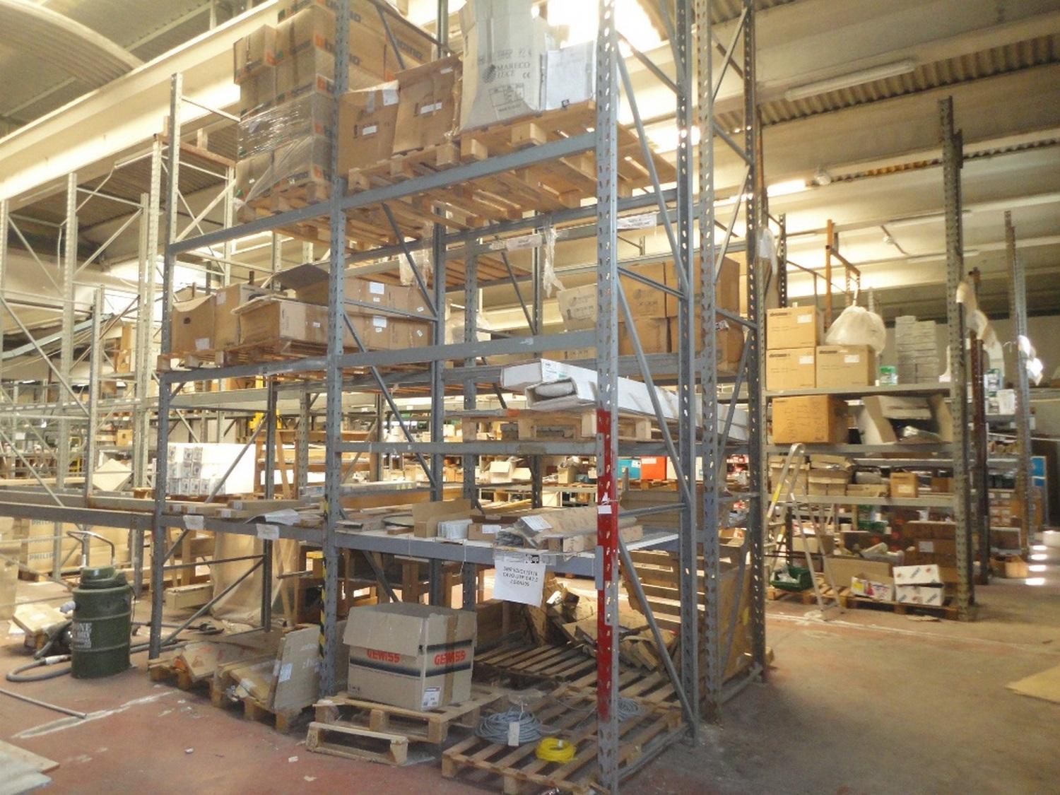 Lot Industrial shelving