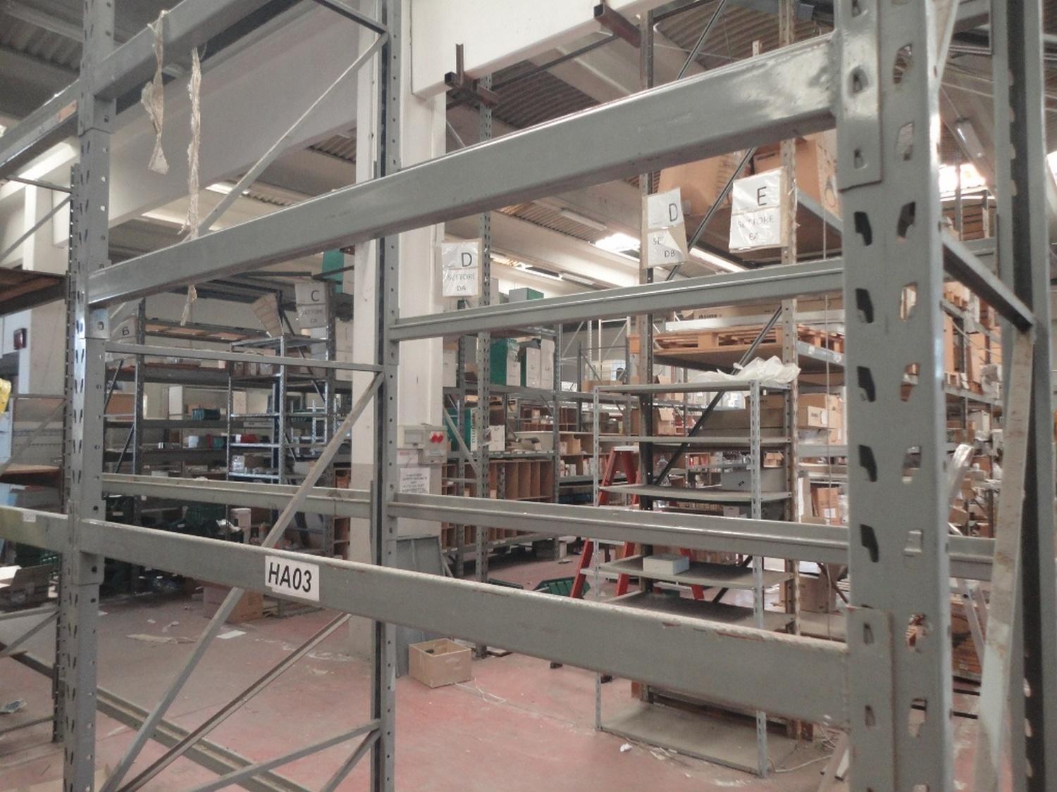 Lot Industrial shelving