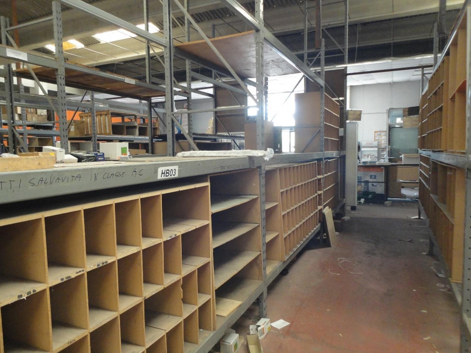 Lot Industrial shelving