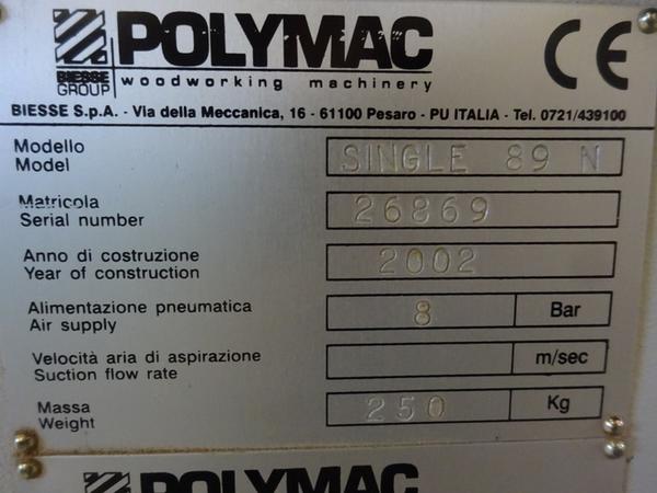 1022#2803 Bordatrice manuale Biesse Polymac in vendita - foto 2