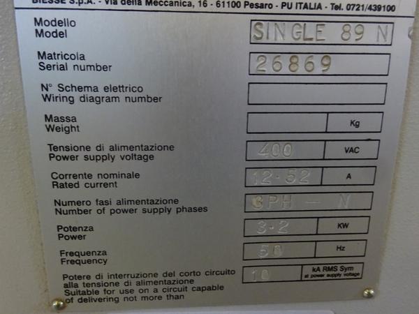 1022#2803 Bordatrice manuale Biesse Polymac in vendita - foto 3