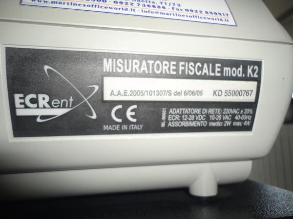 18#2830 Misuratore fiscale Ecrent e attrezzature ufficio in vendita - foto 19