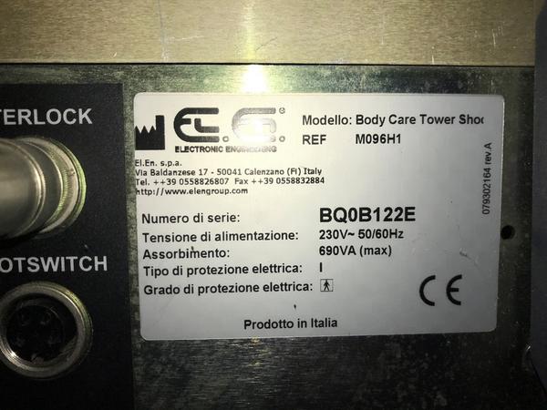 3#2855 I-TECH Icoone Wellness I7 e EL.EN Body Care Tower Shock in vendita - foto 13