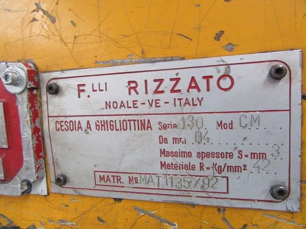 6#2860 Linea taglio lamiere F.lli Rizzato in vendita - foto 2