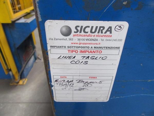 6#2860 Linea taglio lamiere F.lli Rizzato in vendita - foto 18