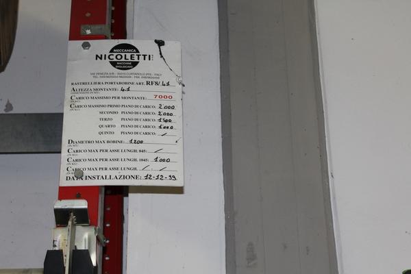 6#2890 Rastrelliera portabobine Meccanica Nicoletti in vendita - foto 3
