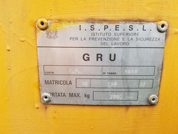 5#2895 Gru a torre FM in vendita - foto 22