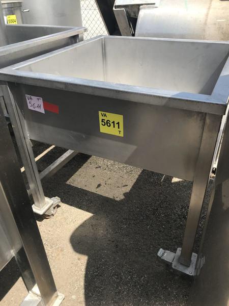 60#2920 Vasca in acciaio inox su ruote in vendita - foto 4