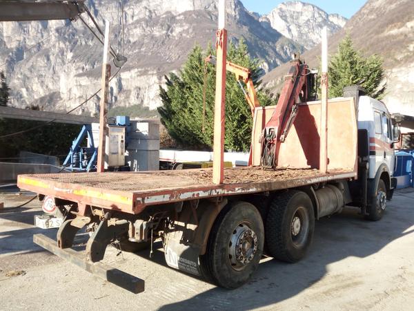 45#2949 Autocarro Mercedes 1844 con stanti e gru per legname in vendita - foto 8
