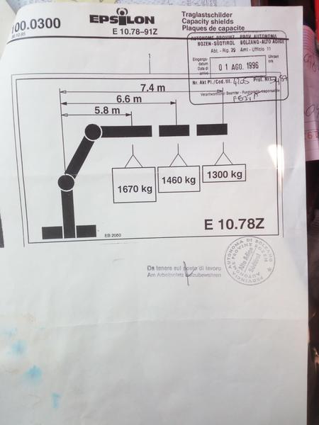 45#2949 Autocarro Mercedes 1844 con stanti e gru per legname in vendita - foto 15
