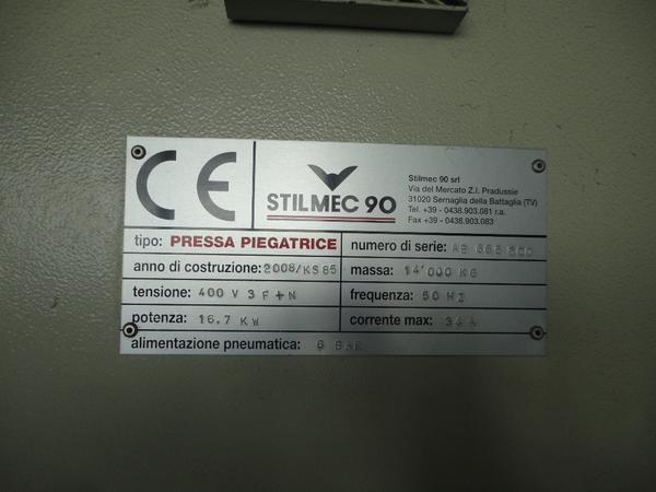 1#2957 Pressa piegatrice Stilmec 90 KS85AB 1 in vendita - foto 3