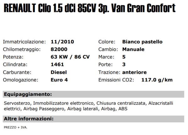 6#2962 Autovettura Renault Clio in vendita - foto 2