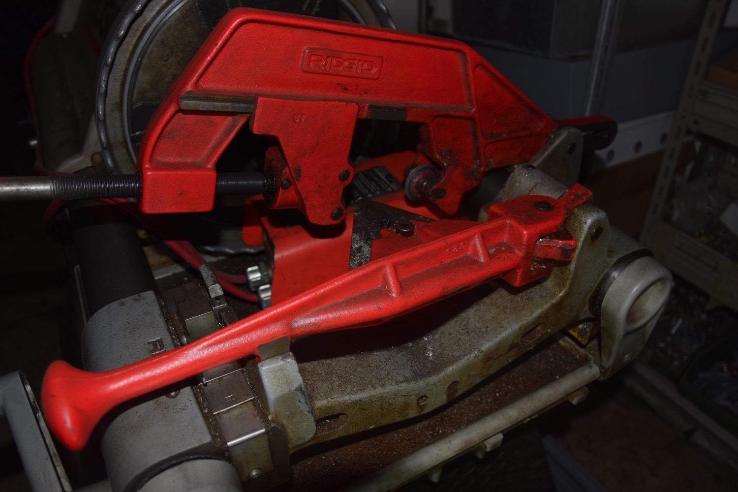 Lot Ridgid electric pipe cutter