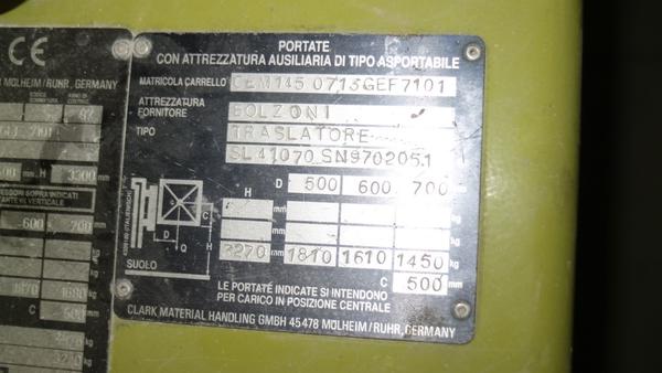 2#3053 Macchinari  lavorazione marmo e carrello elevatore Clarck in vendita - foto 34