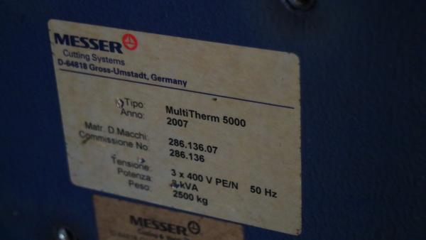 1#3083 Sistemi di taglio a portale CNC Messer Cutting & Welding  Multitherm 5000 in vendita - foto 44