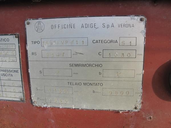 2#3114 Semirimorchio Adige con cisterna in vendita - foto 7