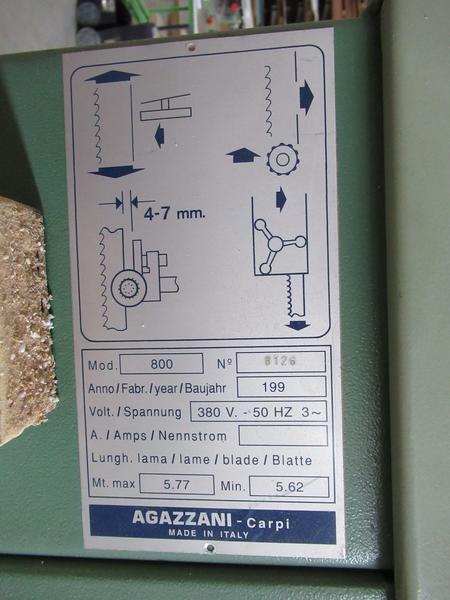 13#3116 Sega a nastro Agazzani Nra  in vendita - foto 2
