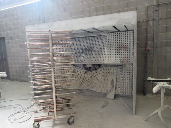 25#3116 Cabina per impianto verniciatura e piani carrelli in vendita - foto 1