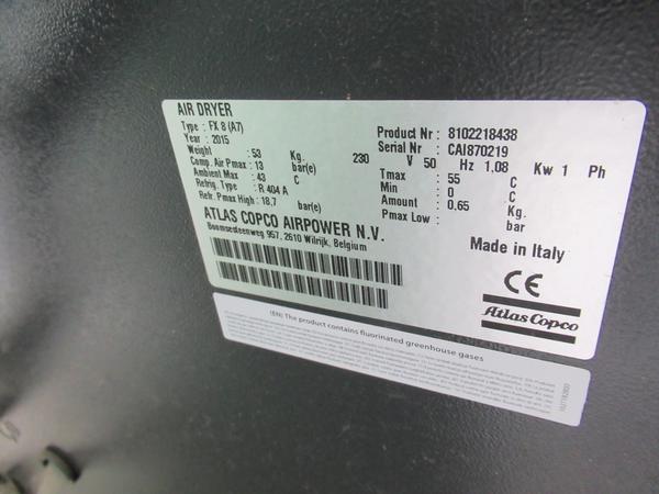 27#3116 Compressore ed essiccatore Atlas Copcp in vendita - foto 7