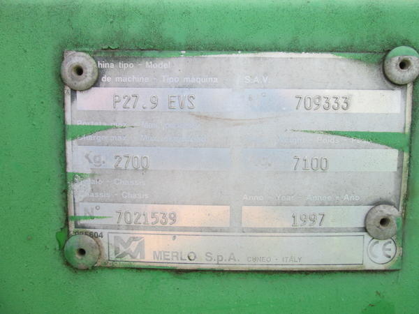 21#3117 Movimentatore Telescopico Merlo Mod. P279evs in vendita - foto 8